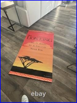 Vintage Disney's Lion King outdoor banner, 58x34, double-sided
