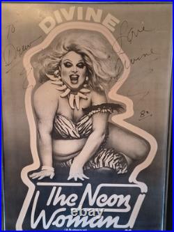 Vintage Divine Autographed Original Broadway Poster C1979