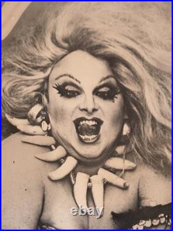 Vintage Divine Autographed Original Broadway Poster C1979