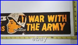 Vintage Door Top Movie Banner 1950 At War With The Army Dean Martin Promo Poster