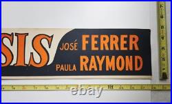 Vintage Door Top Movie Banner #7 1950 Crisis Cary Grant Mgm Film Poster Promo