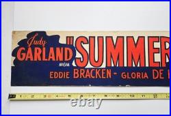 Vintage Door Top Movie Banner 8 1950 Summer Stock Judy Garland Film Poster Promo