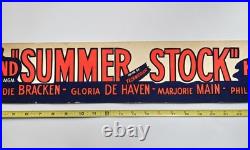 Vintage Door Top Movie Banner 8 1950 Summer Stock Judy Garland Film Poster Promo