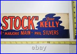 Vintage Door Top Movie Banner 8 1950 Summer Stock Judy Garland Film Poster Promo