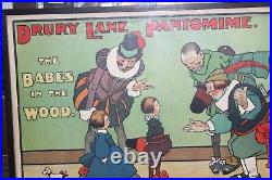 Vintage Drury Lane Pantomime Babes In The Wood Poster