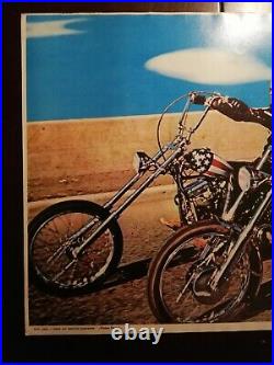 Vintage EASY RIDER Movie Peter Fonda Dennis Hopper Mexican poster from 70's