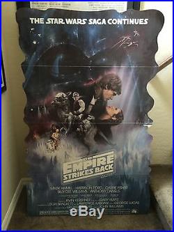 Vintage Empire Strikes Back Theater Lobby Movie Standee Poster Rare Star Wars