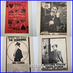 Vintage Film Club Movie Poster Lot University College Groucho Marx Buster Keaton