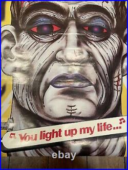 Vintage Frankenstein Famous Monsters Poster You Light Up My Life Universal
