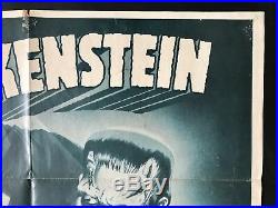 Vintage Frankenstein Poster 1960's Spanish One Sheet Original/Rare