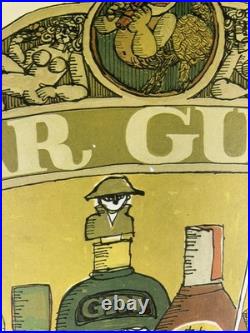 Vintage Franklyn Picture Co. Bar Guide Poster RARE 21x29 Inch Original