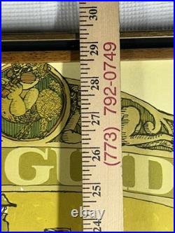 Vintage Franklyn Picture Co. Bar Guide Poster RARE 21x29 Inch Original