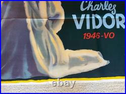 Vintage Gilda Classic Movie Poster Rita Hayworth French 1 Panel Grande R-1972