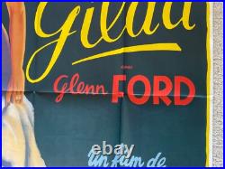 Vintage Gilda Classic Movie Poster Rita Hayworth French 1 Panel Grande R-1972
