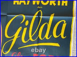 Vintage Gilda Classic Movie Poster Rita Hayworth French 1 Panel Grande R-1972