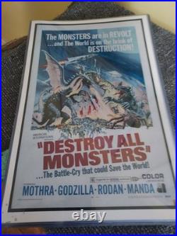 Vintage Godzilla/ Monster Movie Poster Prints Lot All Posters 11×17. 7 Posters