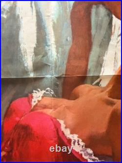 Vintage Gone With The Wind 1968 MGM Re-release Movie Poster 27 X 41