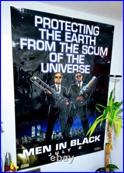 Vintage Grail 1997 Life Size Men In Black Movie Promo Poster