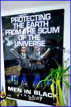 Vintage Grail 1997 Life Size Men In Black Movie Promo Poster
