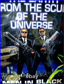 Vintage Grail 1997 Life Size Men In Black Movie Promo Poster