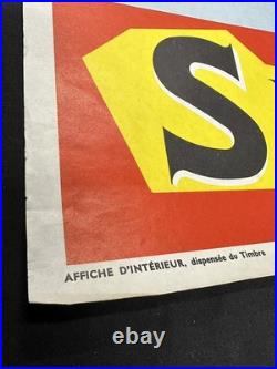 Vintage Harlem Globetrotters Poster France French Liqueur Suze Basketball 1960's