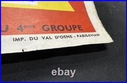 Vintage Harlem Globetrotters Poster France French Liqueur Suze Basketball 1960's