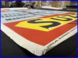 Vintage Harlem Globetrotters Poster France French Liqueur Suze Basketball 1960's