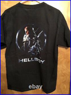 Vintage Hellboy Dark Horse Deluxe Movie PosteR Shirt Tee Medium 2004 Liz Sherman