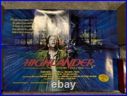 Vintage Highlander Poster Lot (3) 1986 Movie, Duncan MacLeod Map & Adrian Paul