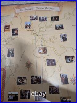 Vintage Highlander Poster Lot (3) 1986 Movie, Duncan MacLeod Map & Adrian Paul