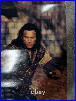 Vintage Highlander Poster Lot (3) 1986 Movie, Duncan MacLeod Map & Adrian Paul