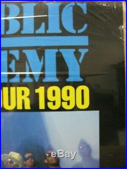 Vintage Hip hop school Rap poster Public Enemy the tour Terrordome 1990 13348