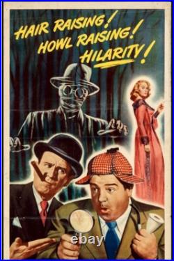 Vintage Horror Vintage Movie Poster Insert Abbott Costello MEET THE INVISBLE MAN