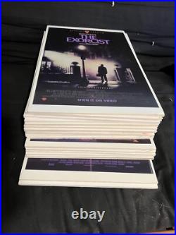 Vintage Horror movie posters mounted