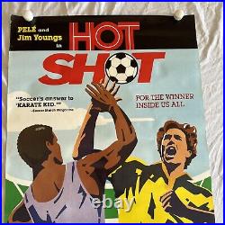 Vintage Hotshot Movie Poster 1987 Soccer Football Pele Hot Shot Jim Youngs RARE