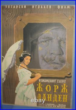 Vintage Hungarian Movie Poster Georges Dandin or the Confounded Husband