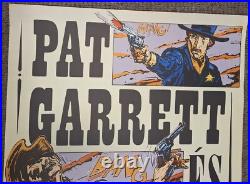 Vintage Hungarian Movie Poster, Pat Garrett & Billy the Kid Nice Artwork