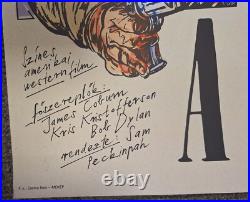 Vintage Hungarian Movie Poster, Pat Garrett & Billy the Kid Nice Artwork
