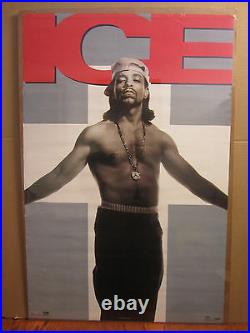 Vintage Ice-T Original Gangster school Rap poster 1993 Rhyme Syndicate 5321