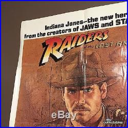 Vintage Indiana Jones ORIGINAL MOVIE POSTER 1981
