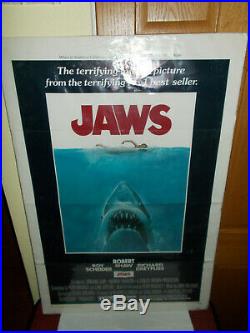 Vintage JAWS 1975 One Sheet Poster 27 by 41 NSS 75/155 Original