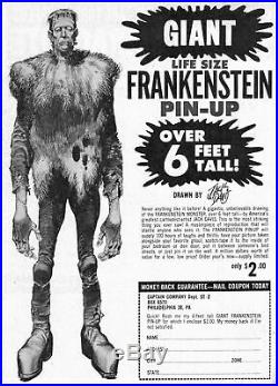 Vintage Jack Davis 6 Foot Frankenstein Sold in Famous Monsters of Filmland