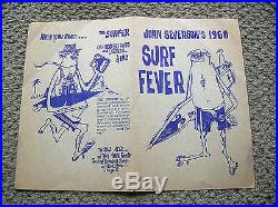 Vintage John Severson surf fever 1960 surf movie poster surfboard longboard nice