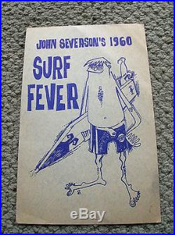 Vintage John Severson surf fever 1960 surf movie poster surfboard longboard nice