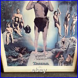 Vintage Johnny Weissmuller Tarzan Autographed Lithograph Poster 517/1500