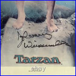 Vintage Johnny Weissmuller Tarzan Autographed Lithograph Poster 517/1500