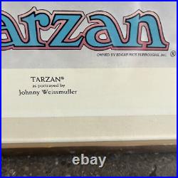 Vintage Johnny Weissmuller Tarzan Autographed Lithograph Poster 517/1500