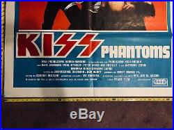 Vintage KISS Attack of the Phantoms ITALIAN Movie Poster Original 39x55 HUGE