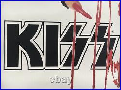 Vintage KISS PROMOTIONAL LIVE Uncensored VHS Movie Poster 1985 PolyGram RARE