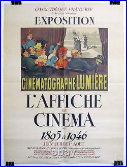 Vintage L'AFFICHE de CINEMA 1895-1946 French 32x24 Exhibition Poster FREE SHIP